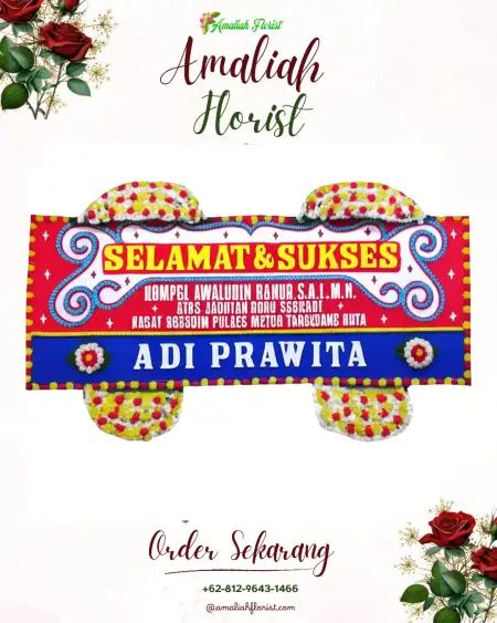 Papan Bunga Ucapan Selamat Malebo